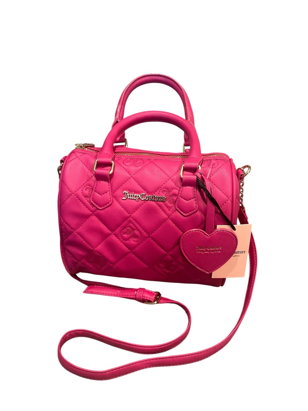 Juicy Couture Fame Satchel Bag Purse  Raspberry Tart NWT Crossbody Shoulder